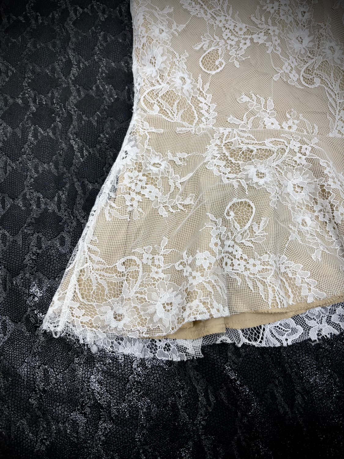 “Vintage” Beige Oriental Lace Skirts 상품이미지4