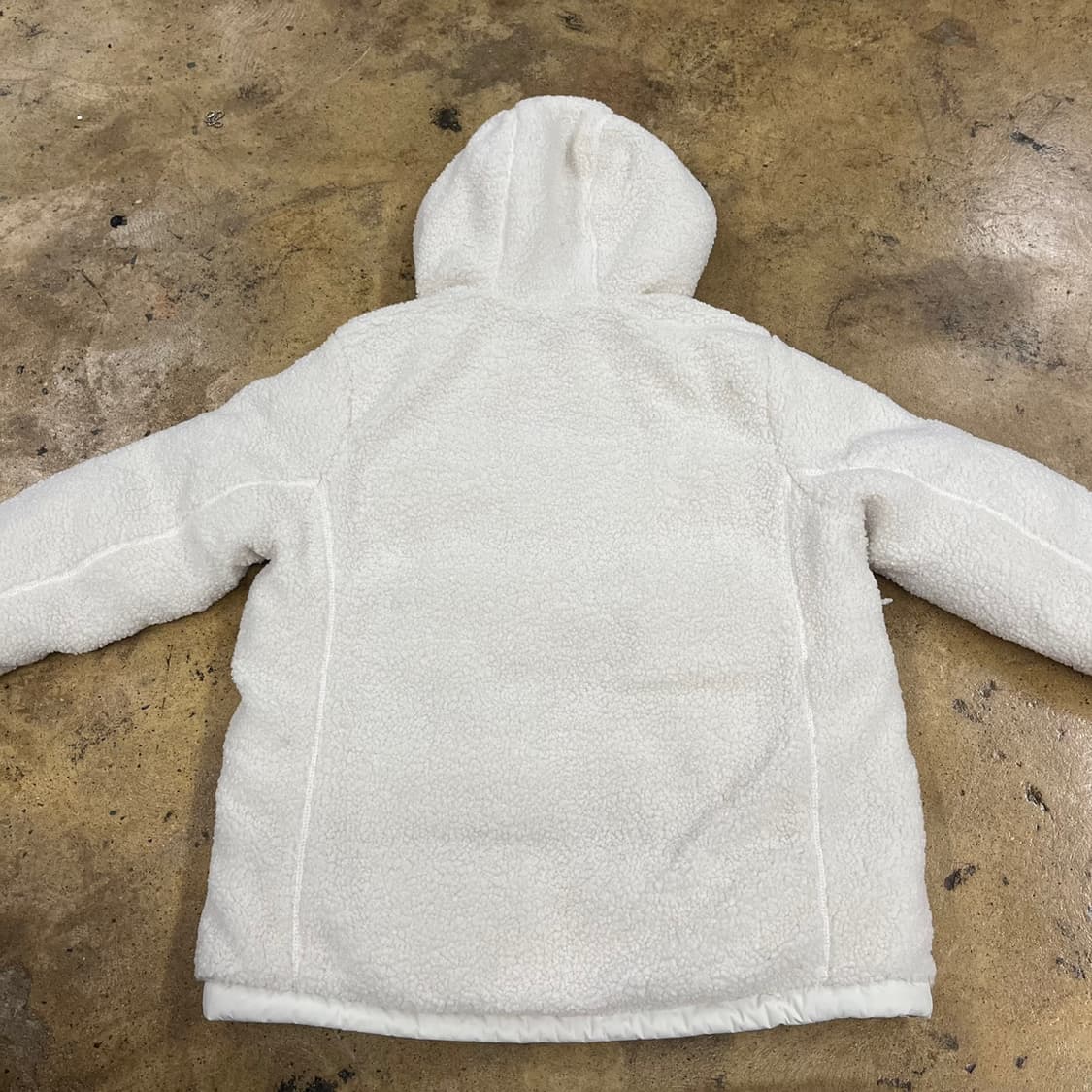 [정품/S] 몽벨 후리스 패딩 양면 자켓 아이보리 b19 상품이미지6