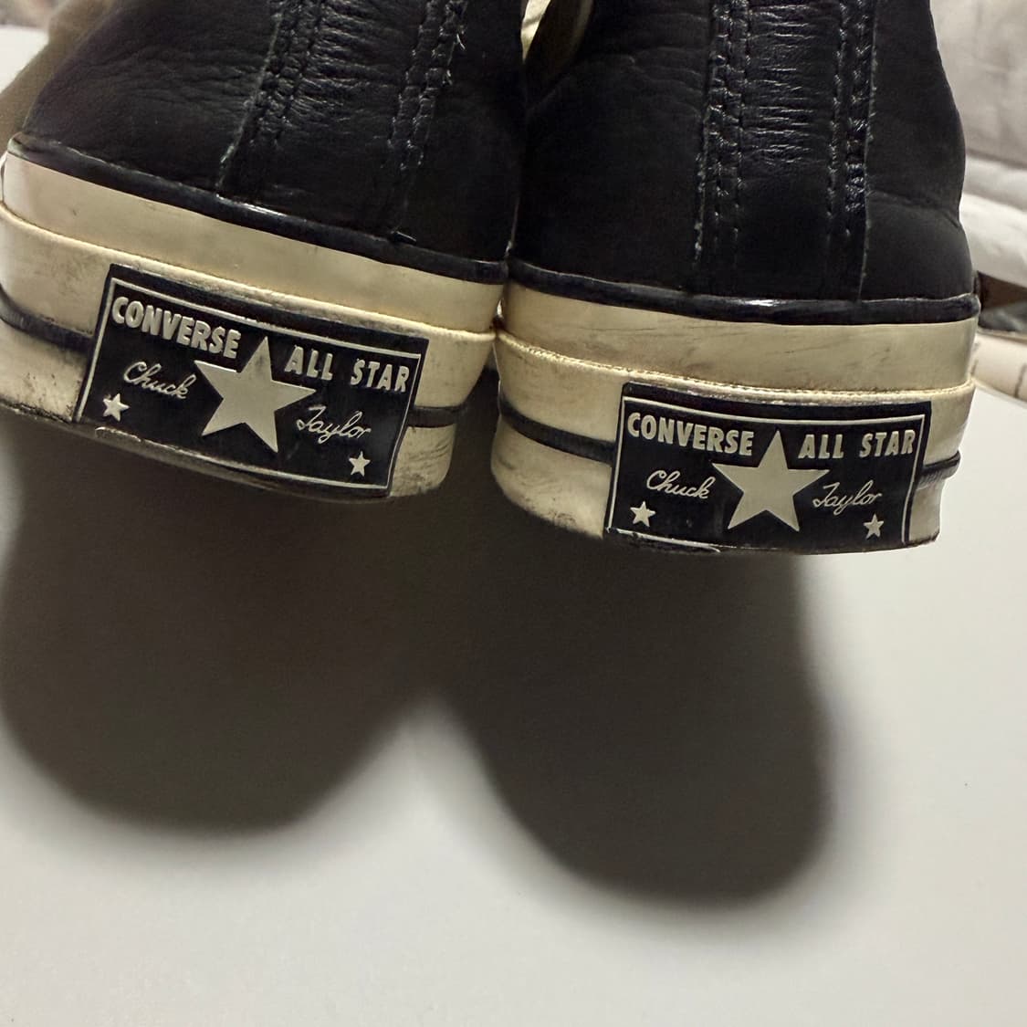 컨버스 척 70 하이 시즈널 레더 블랙 240 상품이미지3