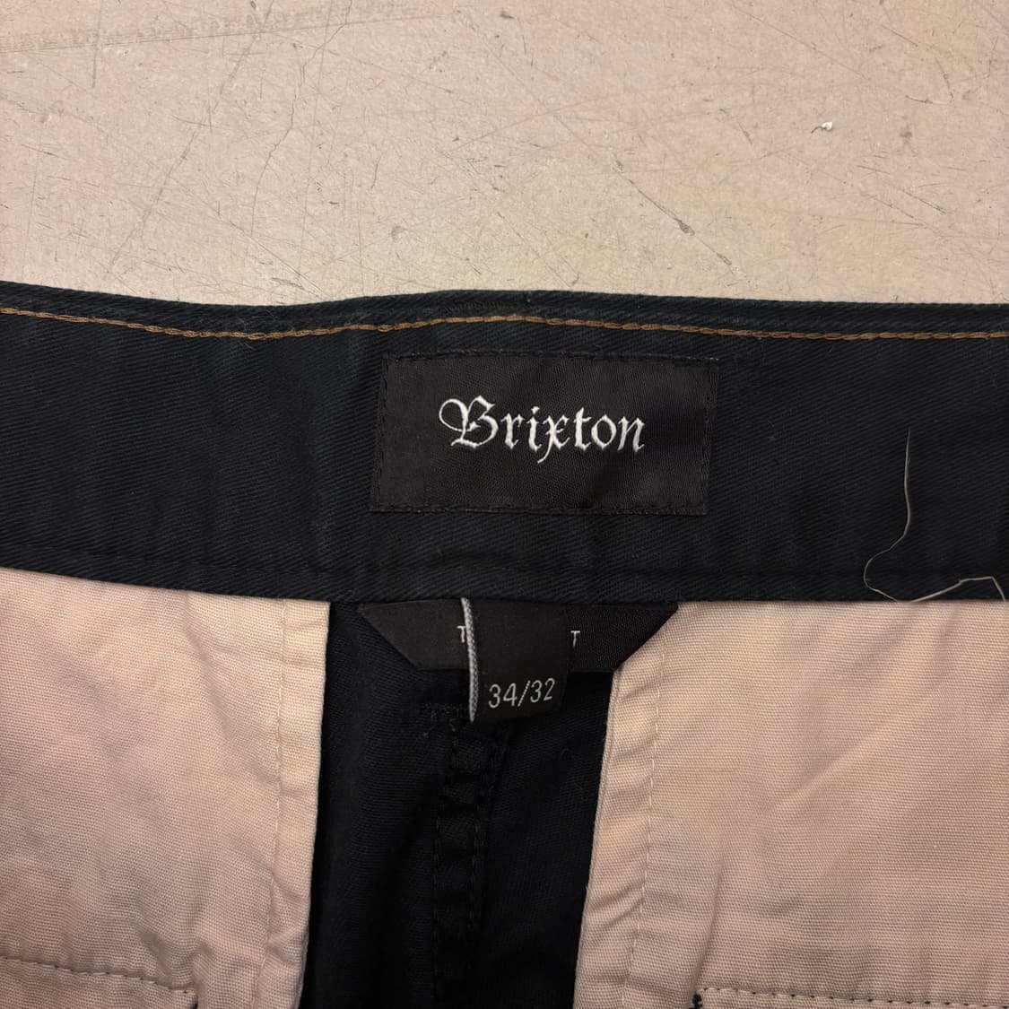 브릭스톤 블랙 코튼 팬츠 상품이미지3