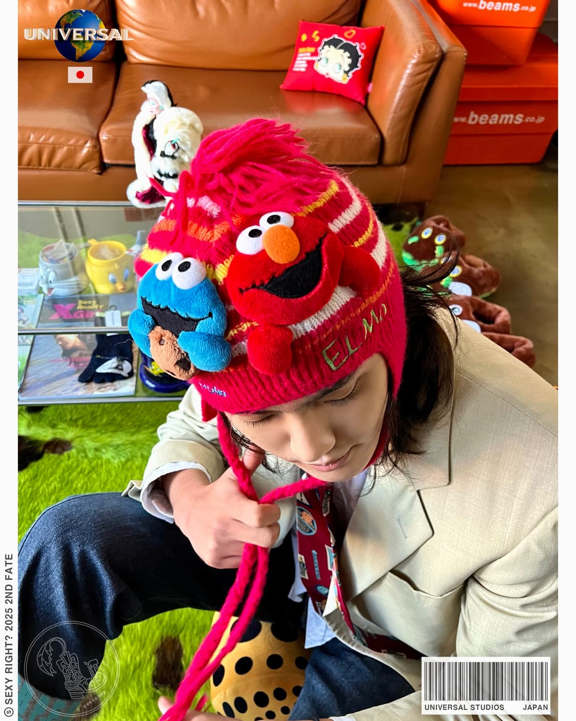 Old UNIVERSAL STUDIOS 3D Elmo Beanie 상품이미지1