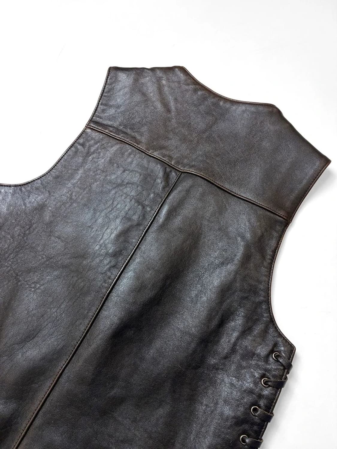 Selectede 90's 소가죽 코르셋 웨스턴 베스트 PN5528 상품이미지6