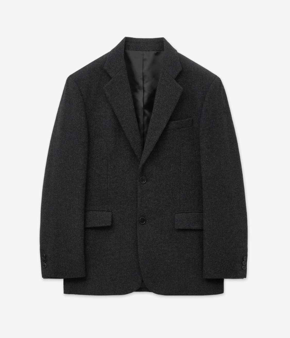 [새제품] 25FW TNGT 울 블렌드 헤링본 자켓 다크 그레 095 상품이미지2