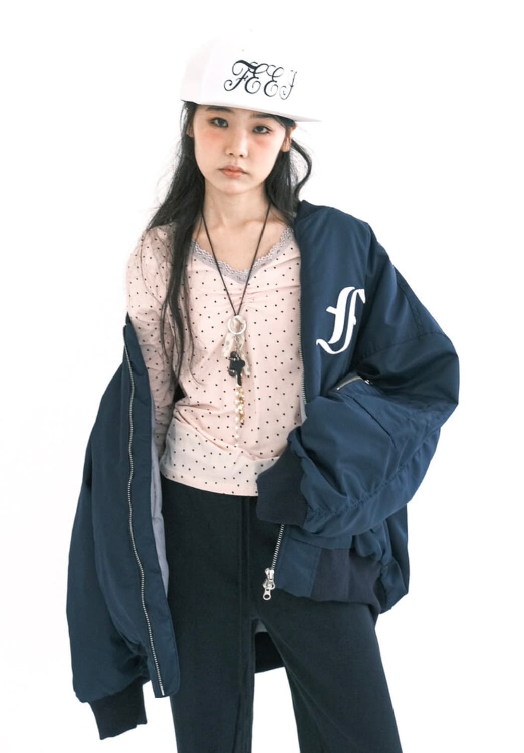 Patch bomber paded jacket 상품이미지2