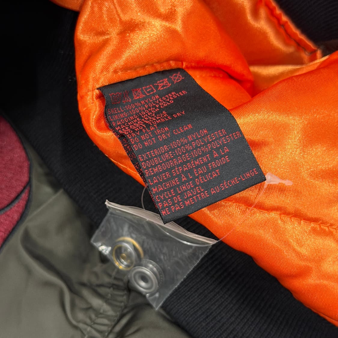 Schott 쇼트 MA-1 타이거 마원 자켓 점퍼 카키 XL 상품이미지4