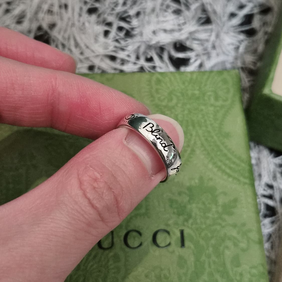 구찌 블라인드포러브 반지 12호 상품이미지2