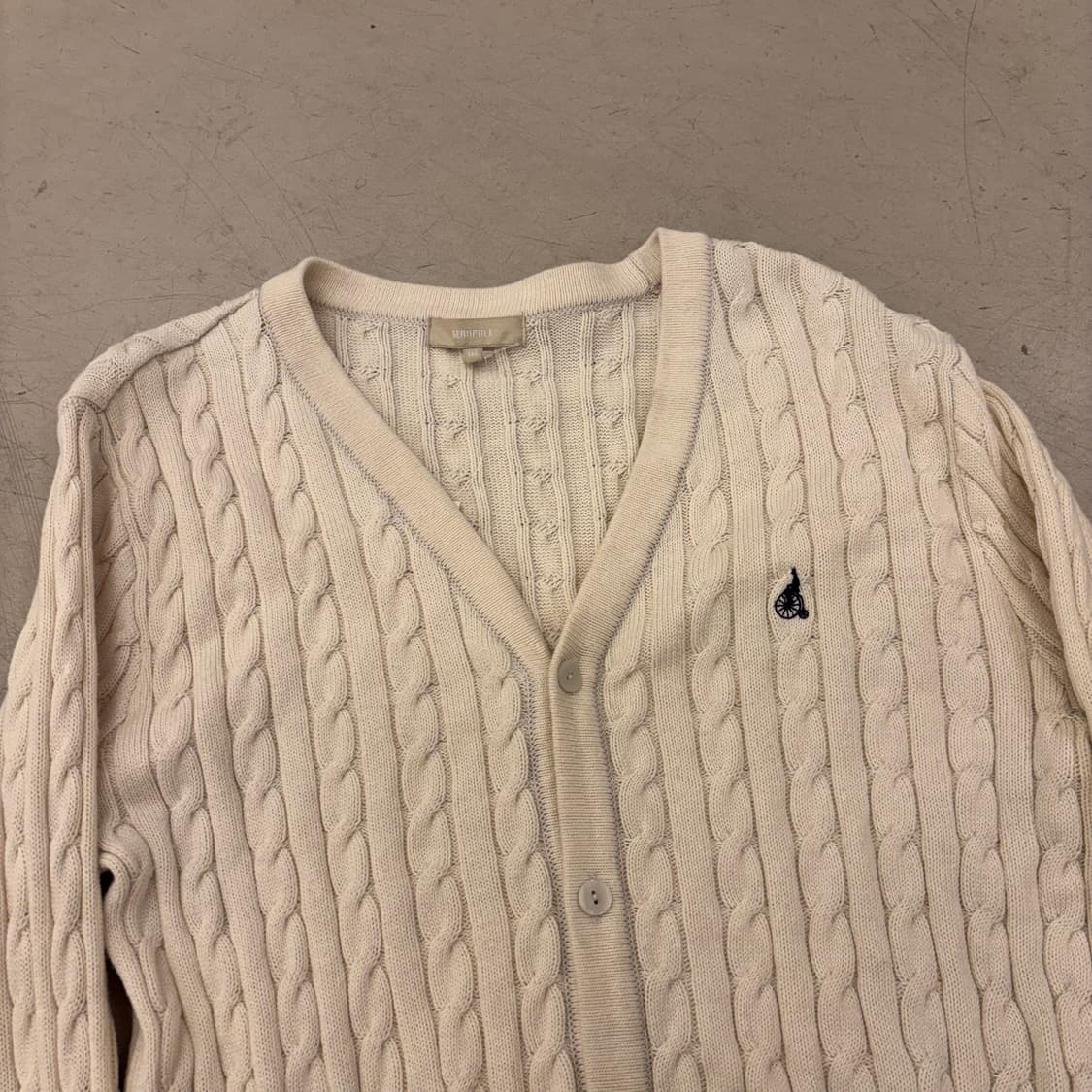 빈폴 아이보리 케이블 니트 가디건 상품이미지2