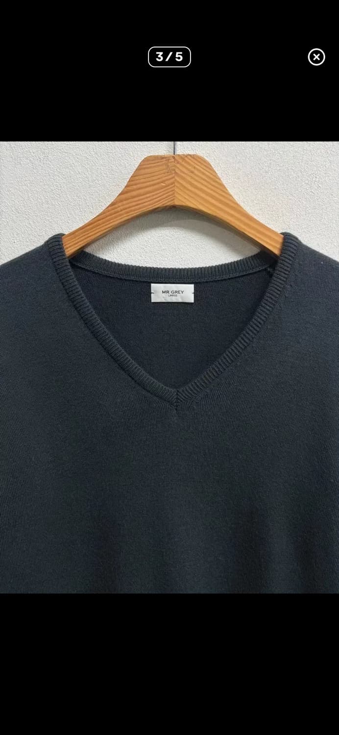 Mr Grey 브이넥 그레이 니트 L 상품이미지3