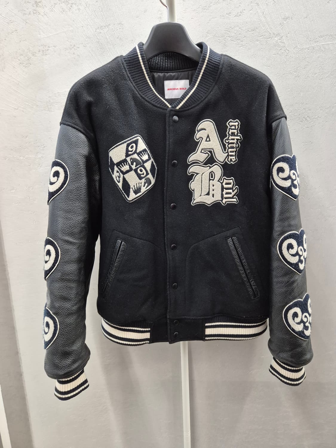 아카이브 볼드 체스 바시티 자켓 L 상품이미지2