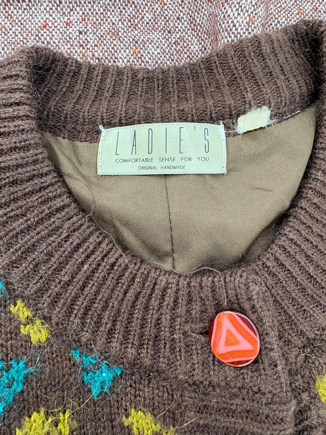 🧶 빈티지 컬러풀 노르딕 가디건 (일본수입) 상품이미지3