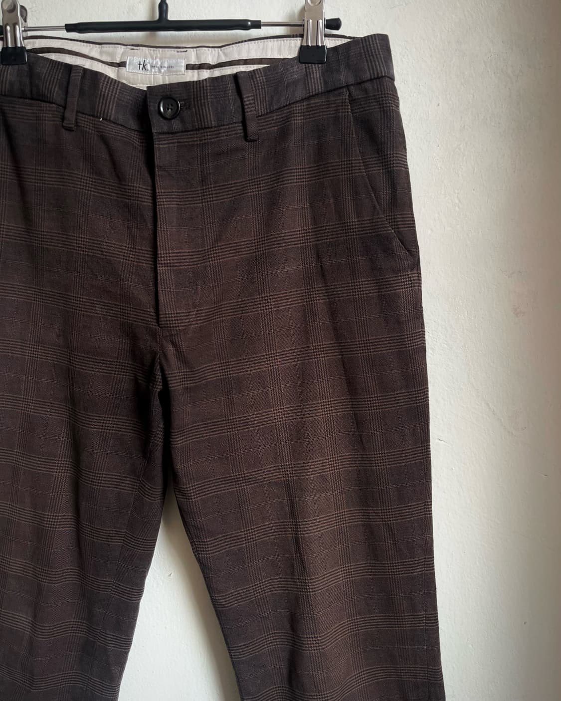 TAKEO KIKUCHI Gothic Brown Check Trouser 상품이미지4