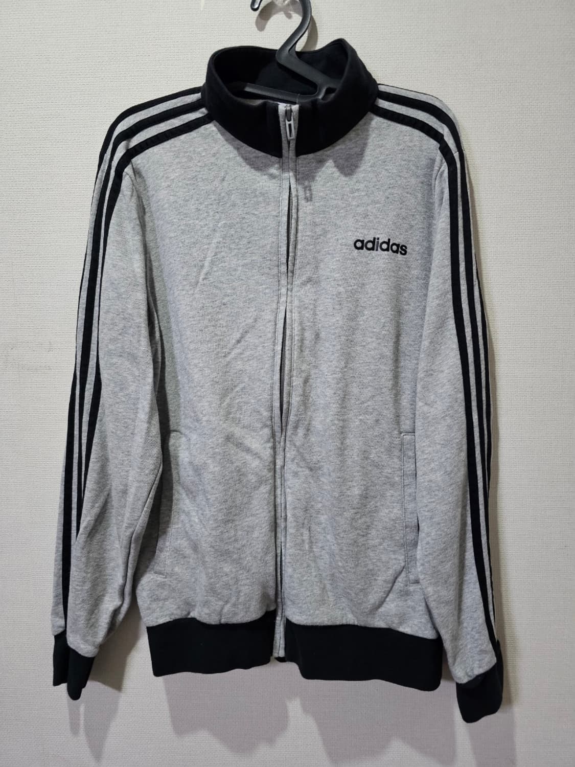 아디다스 회색 코튼 트랙탑 져지 S~M 상품이미지1