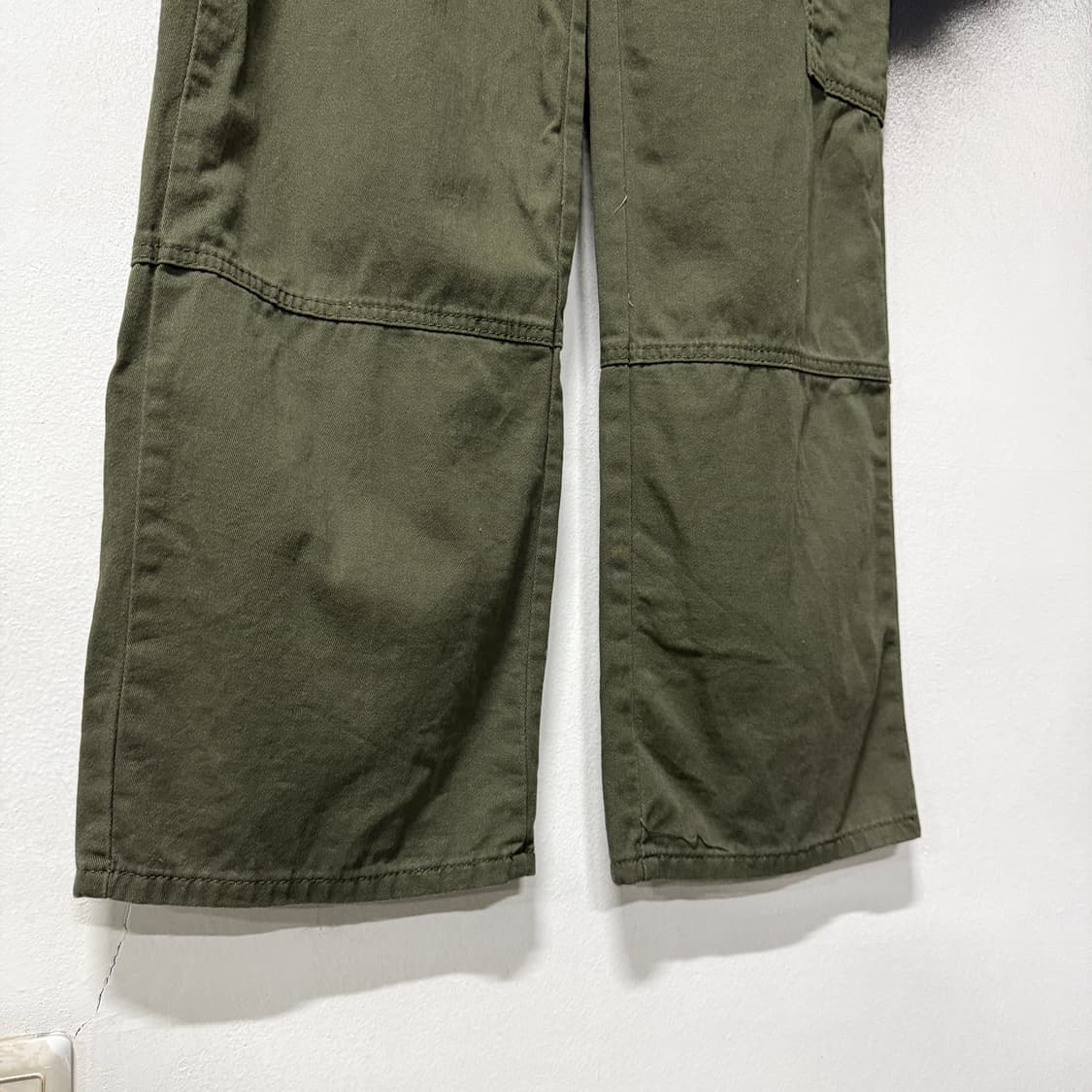 VTG 빈티지 코튼 와이드 카고 팬츠 카키 상품이미지5