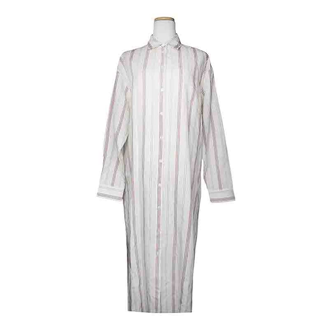 S막스마라 맥시 스트라이프 로브 셔츠 55 상품이미지1