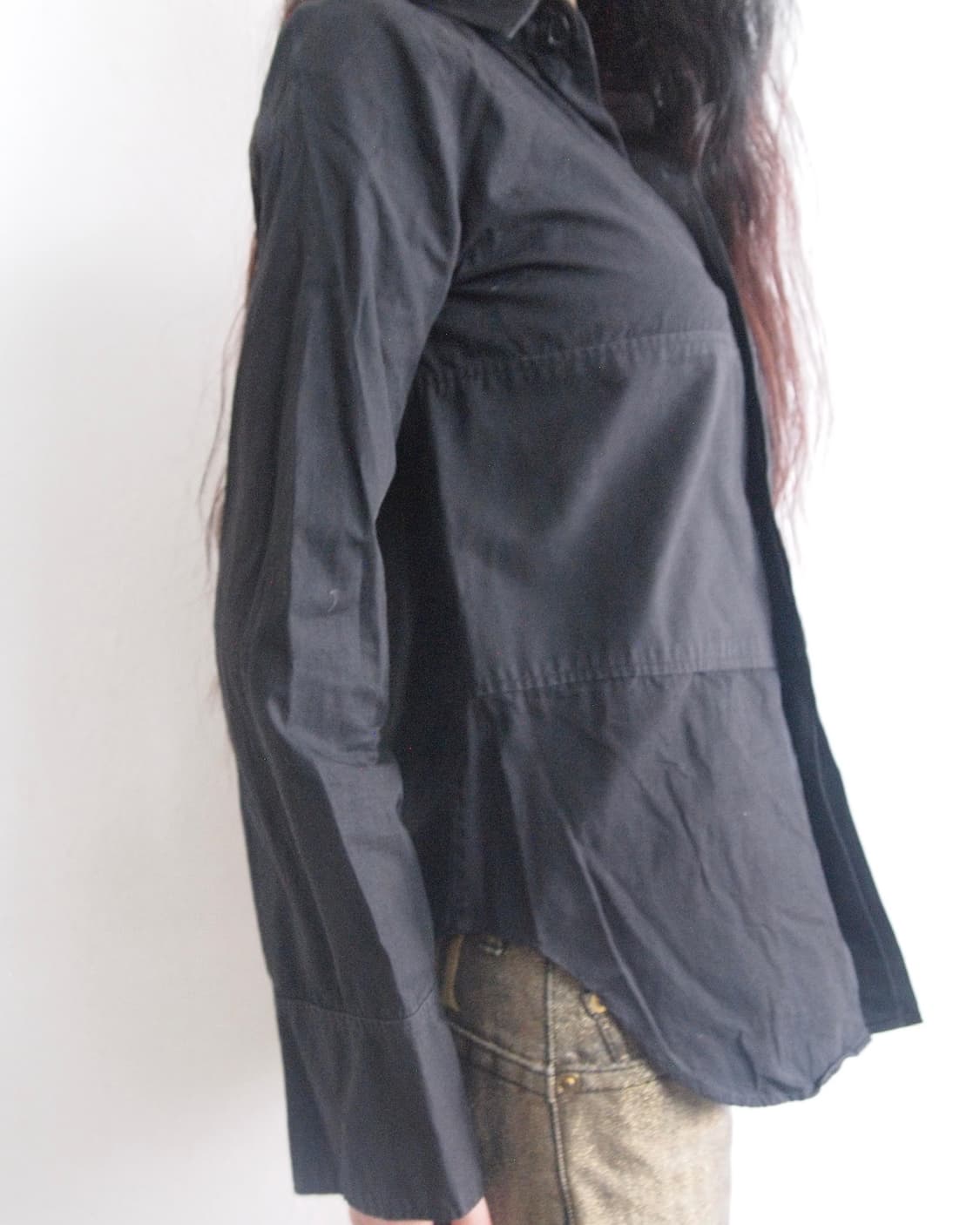 masaki matsushima 패널라이즈 블랙 셔츠 상품이미지1