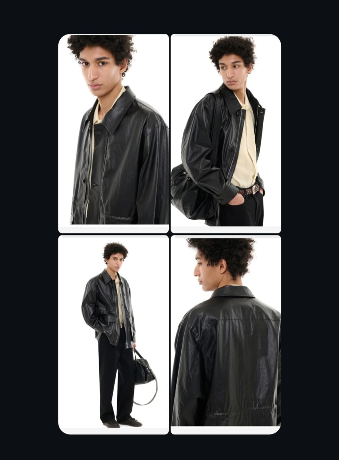 새제품 비슬로우X데릭 헤리티지 헌팅 자켓 블랙 상품이미지8