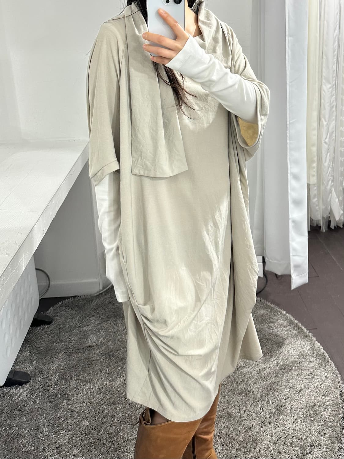 kawa okada drape dress 상품이미지8