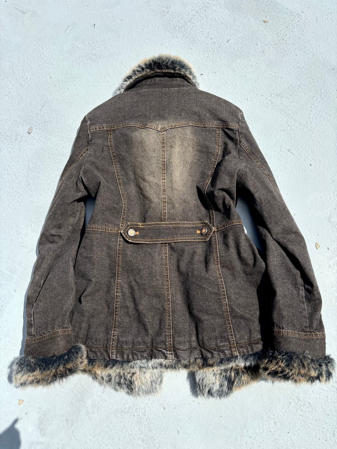 “Vintage” 00’s V-Kei Mood Fur Trimming D 상품이미지9