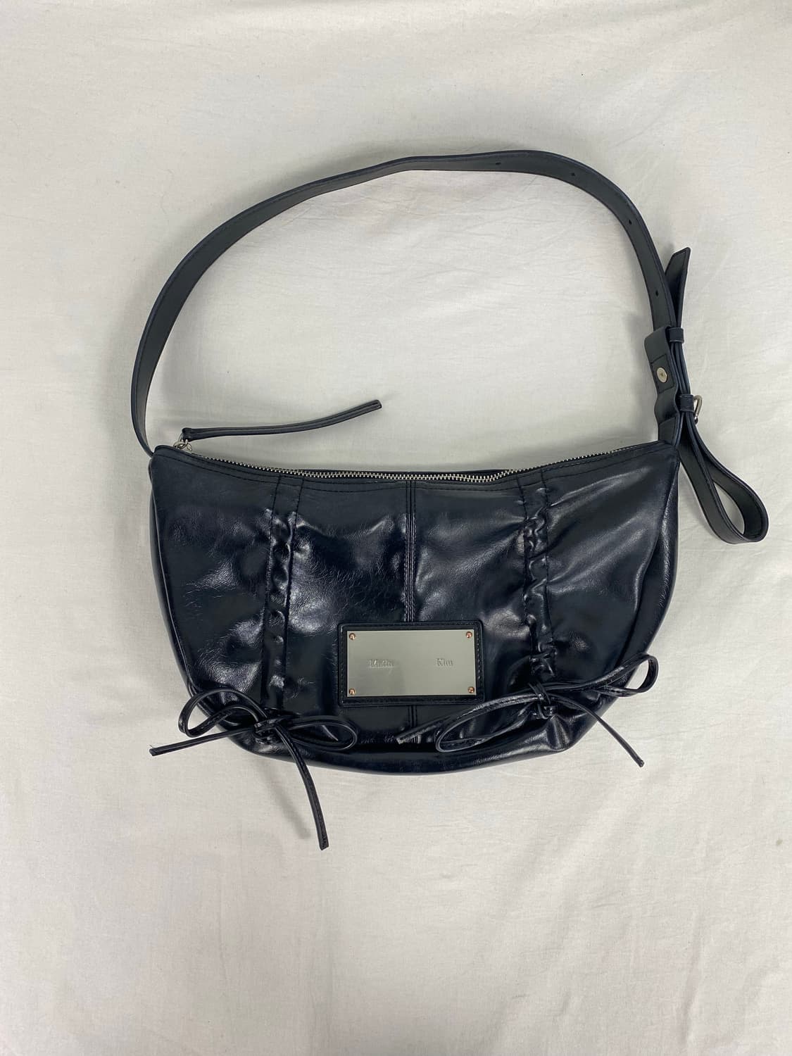 마뗑킴 하프 셔링 리본 라운드 숄더백 <60> 상품이미지1