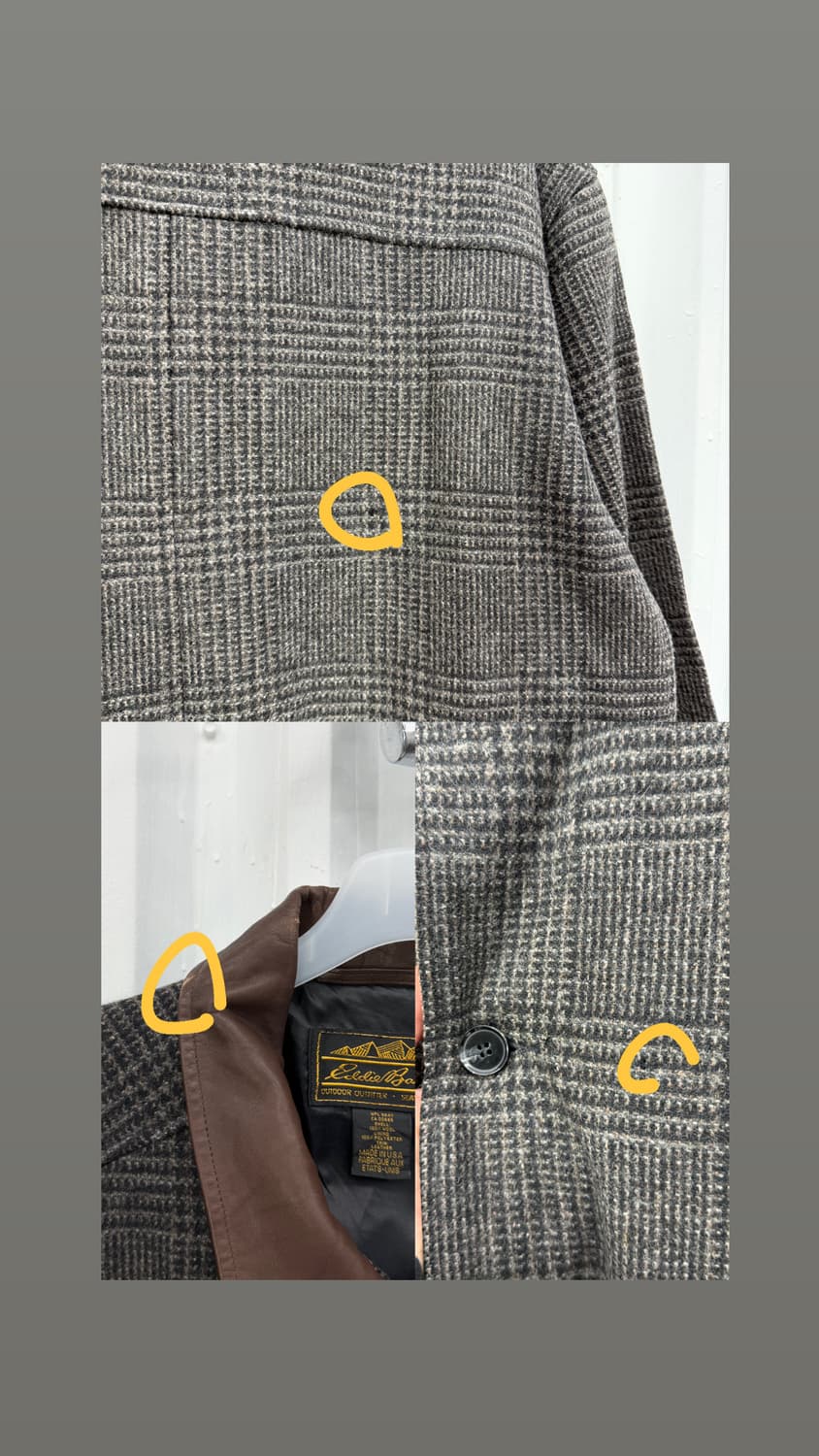 90s Eddie Bauer wool coat 상품이미지10