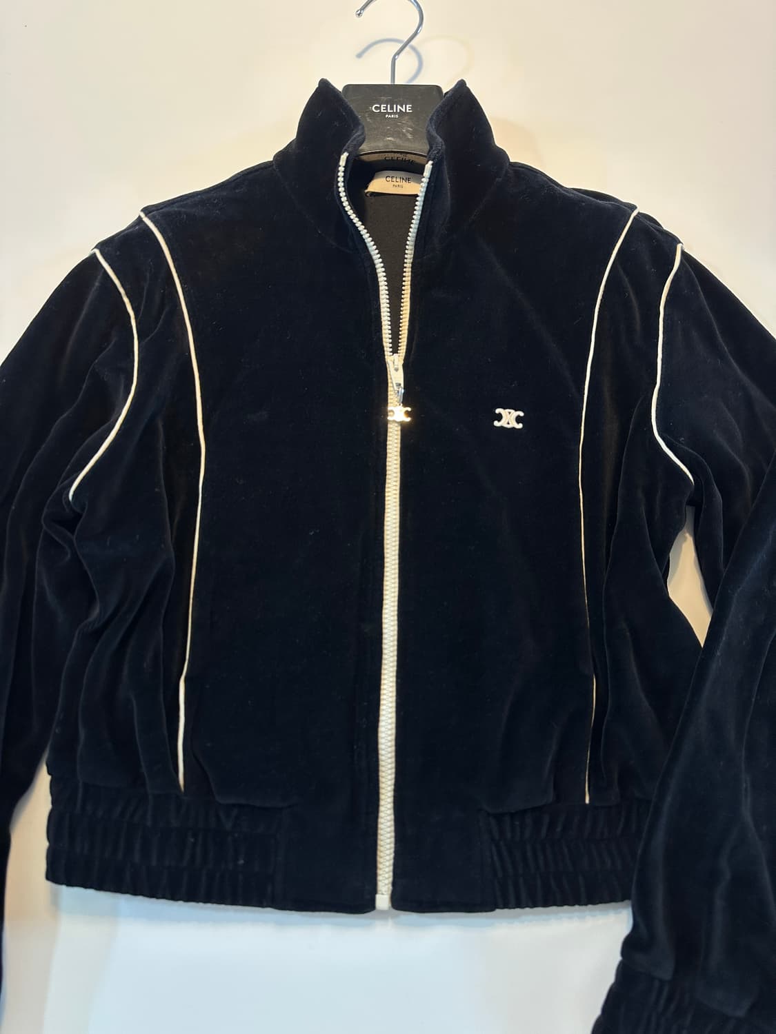 셀린느 트리오페 벨벳집업(S) 상품이미지3