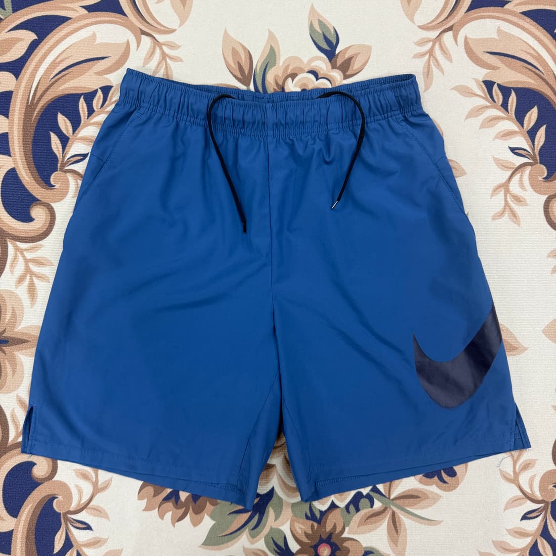 (L)나이키 Nike 빅로고 우븐 반바지(네이비) 상품이미지1