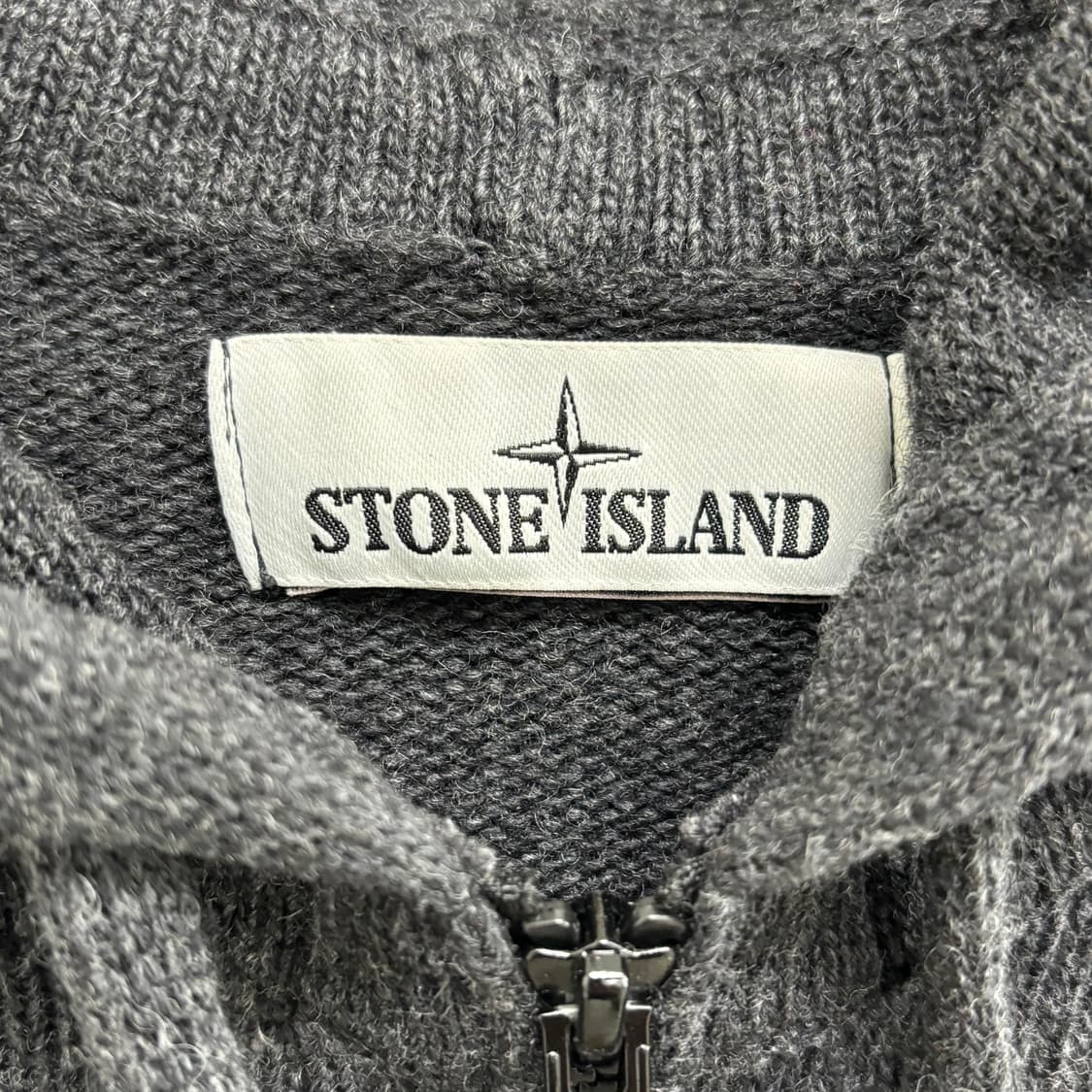 [M]스톤아일랜드 니트 울 후드집업 상품이미지3