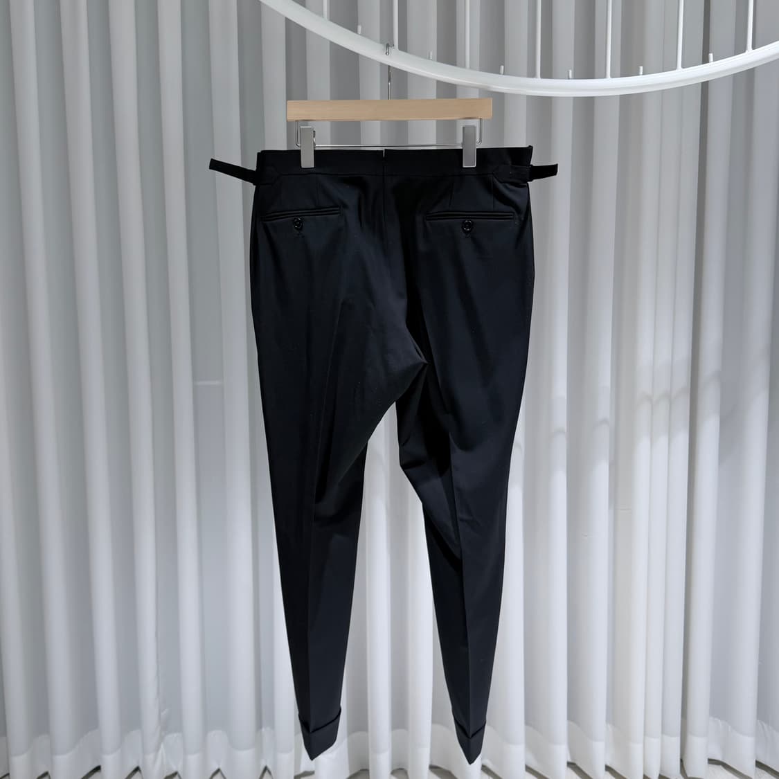 (A+/52) / 톰포드 쉘턴 울 실크 블랙 수트 정장 셋업 상품이미지8