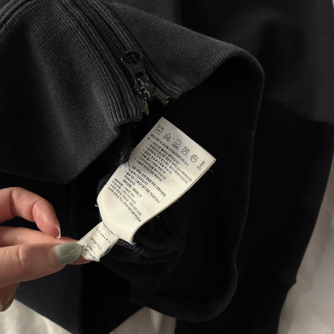 나이키 검파 배색 후드집업 상품이미지3