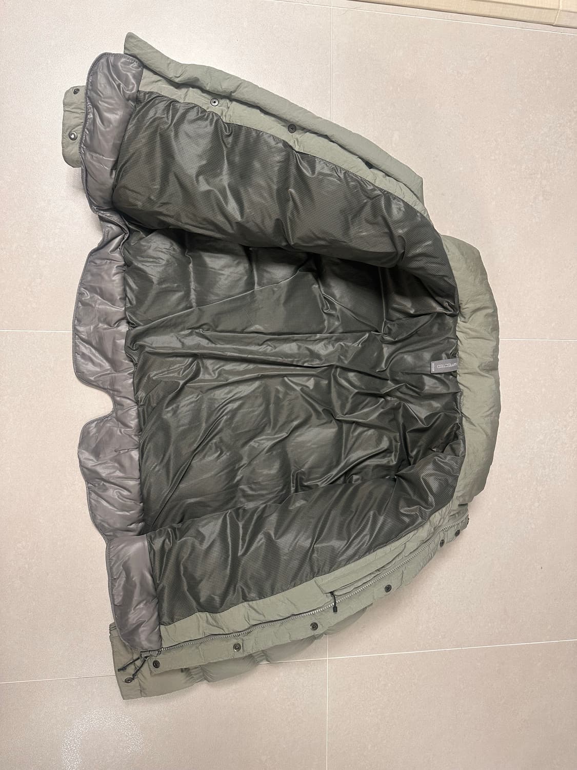 언어펙티드 구스다운 레이어드 패딩 M 상품이미지5