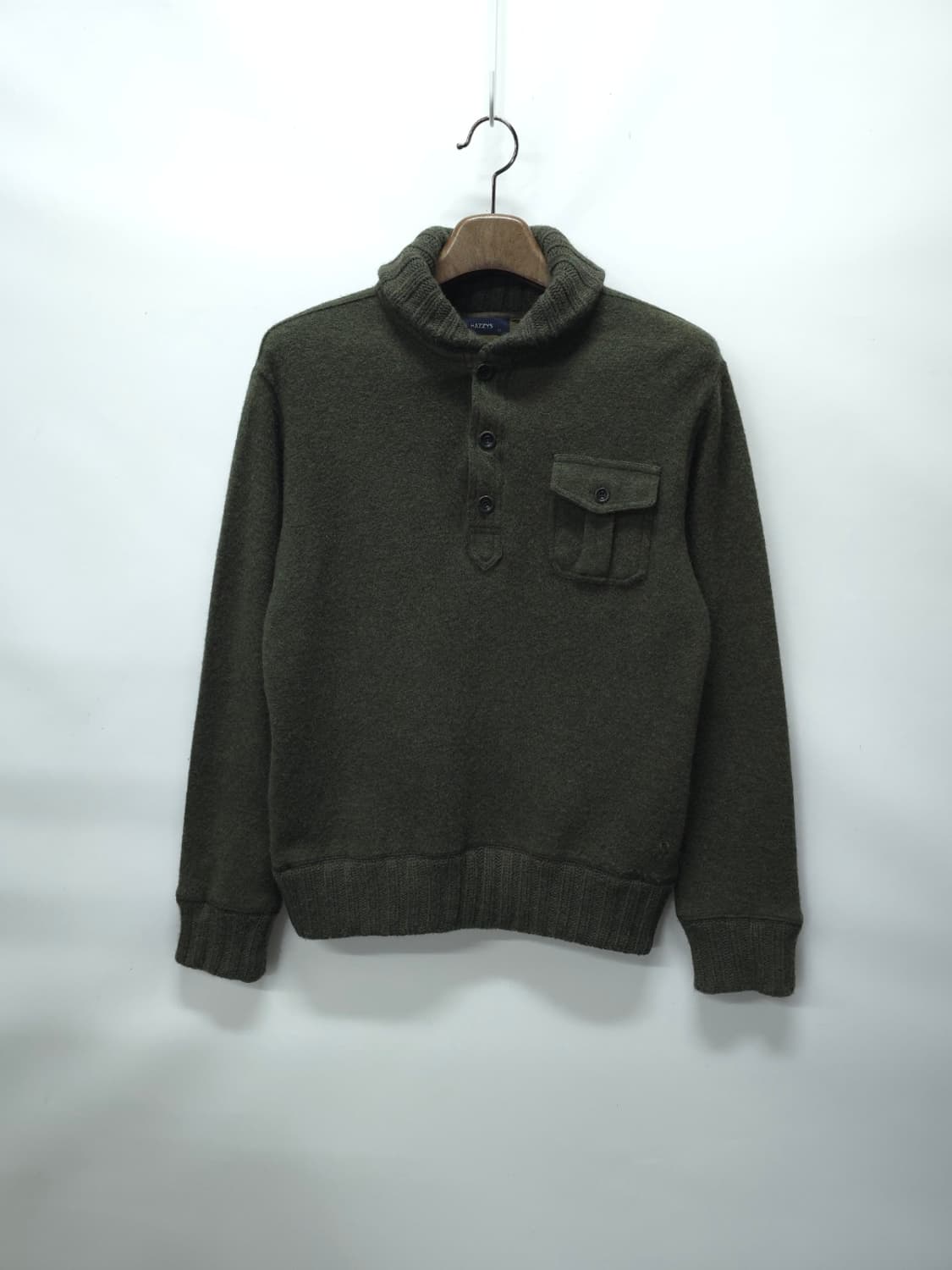 헤지스 단추 카라 울니트 ( 남성100 ) 상품이미지1