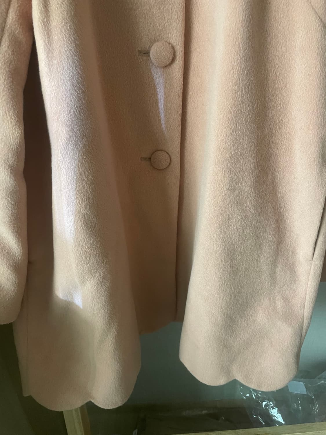 모리걸 빈티지 어스뮤직 핑크 퍼 둥근카라 코트 💗🎀 상품이미지2