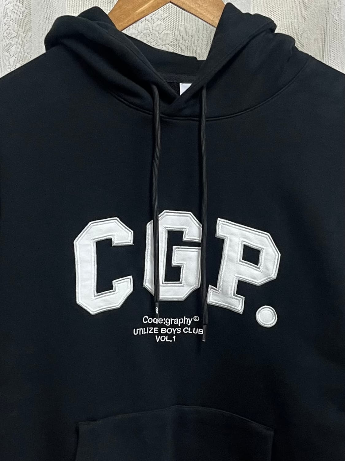 L) 코드그라피 CGP 후드 티셔츠 블랙 상품이미지3