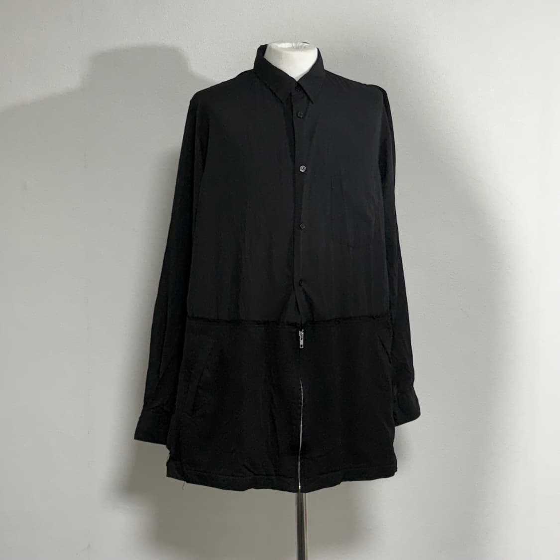 20ss 블랙 꼼데가르송 폴리 자켓 도킹셔츠 xl 상품이미지1