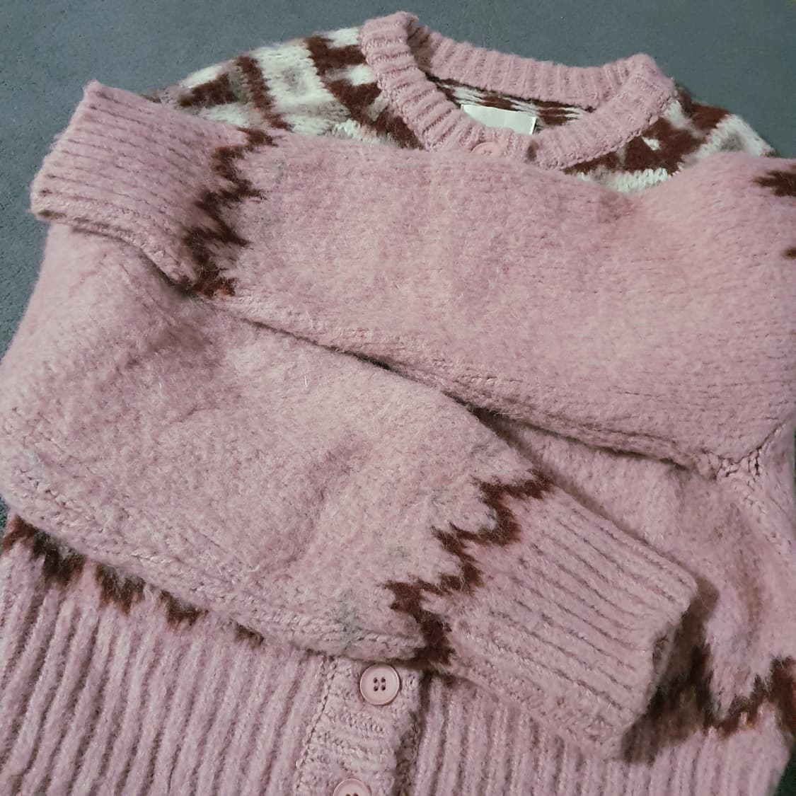 리엘 롯지 노르딕 알파카 니트 가디건 상품이미지6