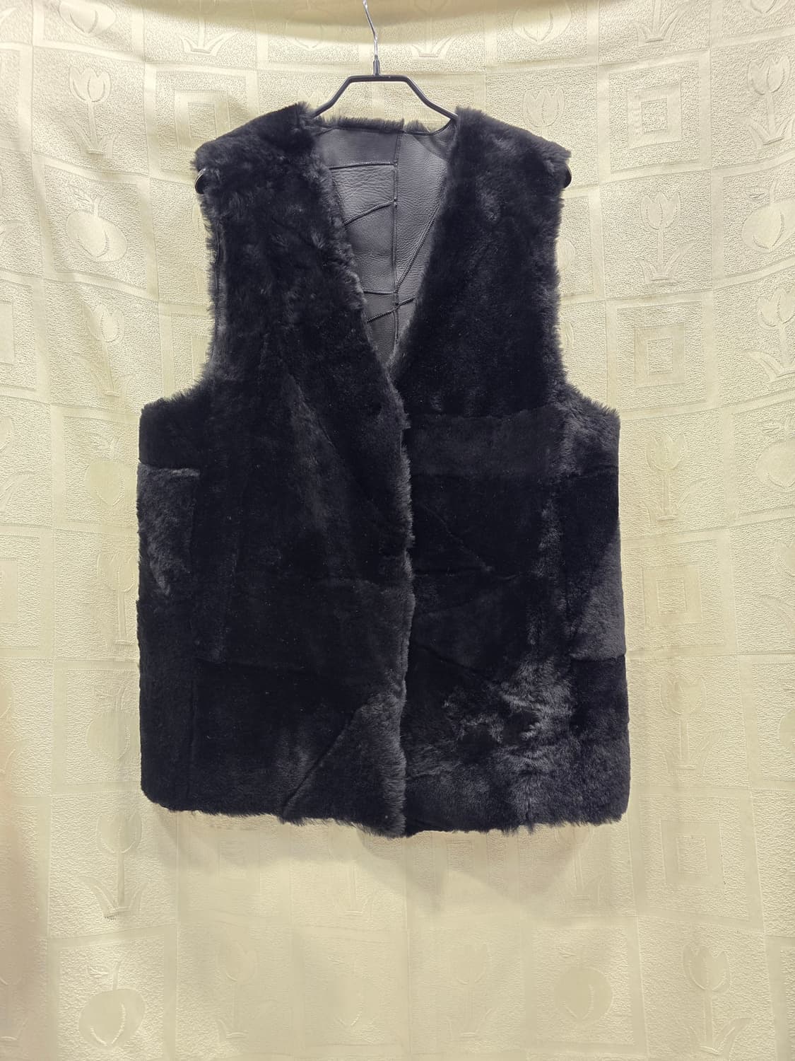 새상품) 안디아타 ANDIATA 양털 양가죽 조끼 베스트 프리사이즈 상품이미지1