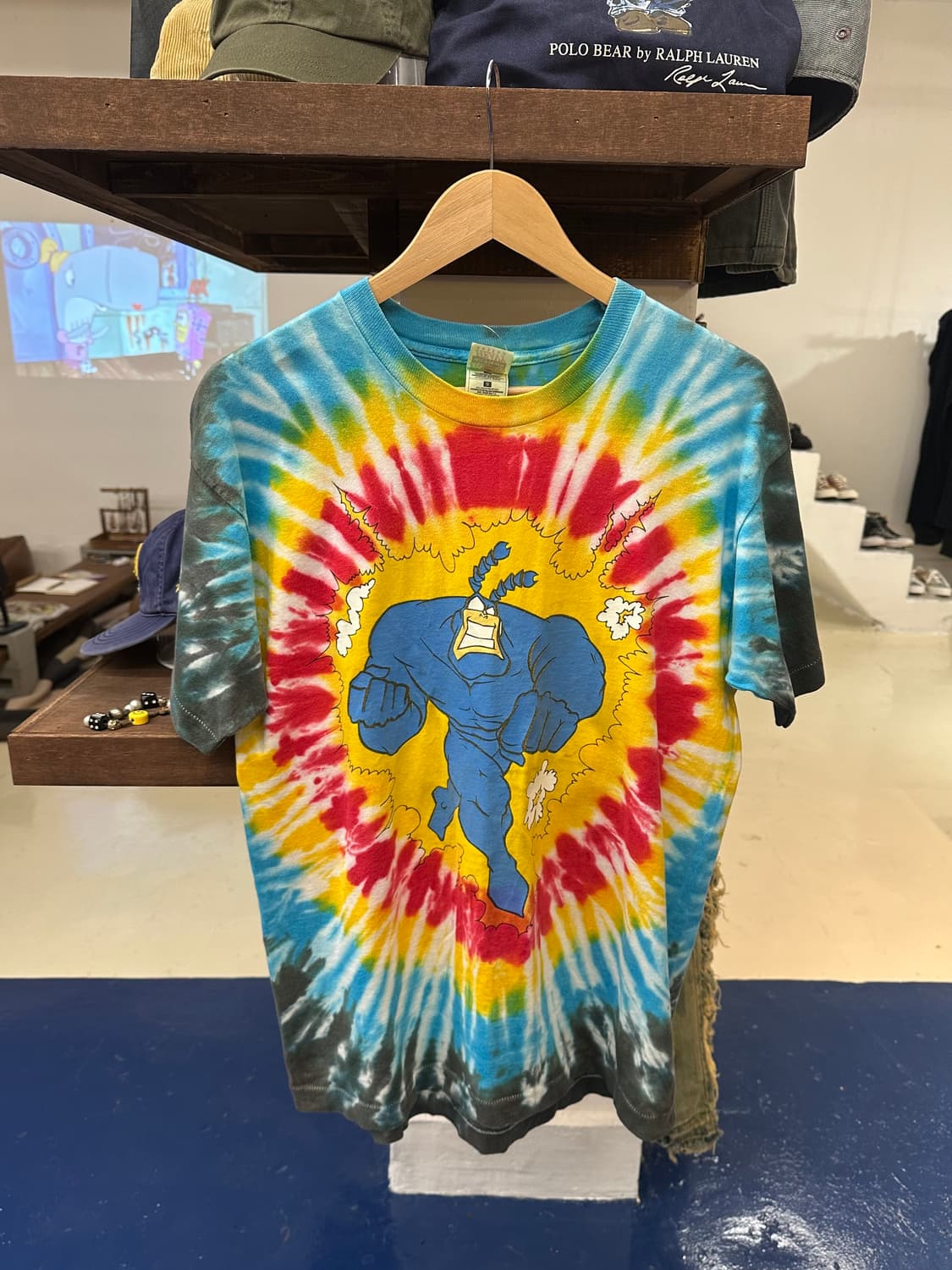 1990s the tick cartoon 싱글스티치 반팔 상품이미지2