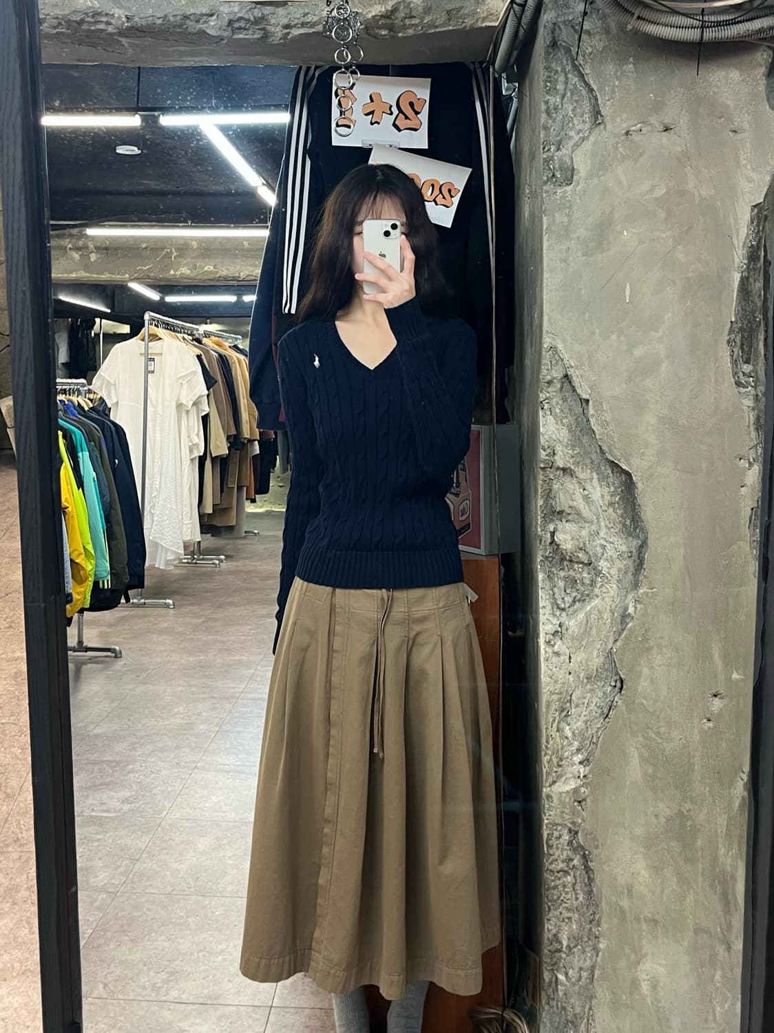 폴로 랄프로렌 꽈배기 브이넥 니트 네이비 XS #csz3667 상품이미지2