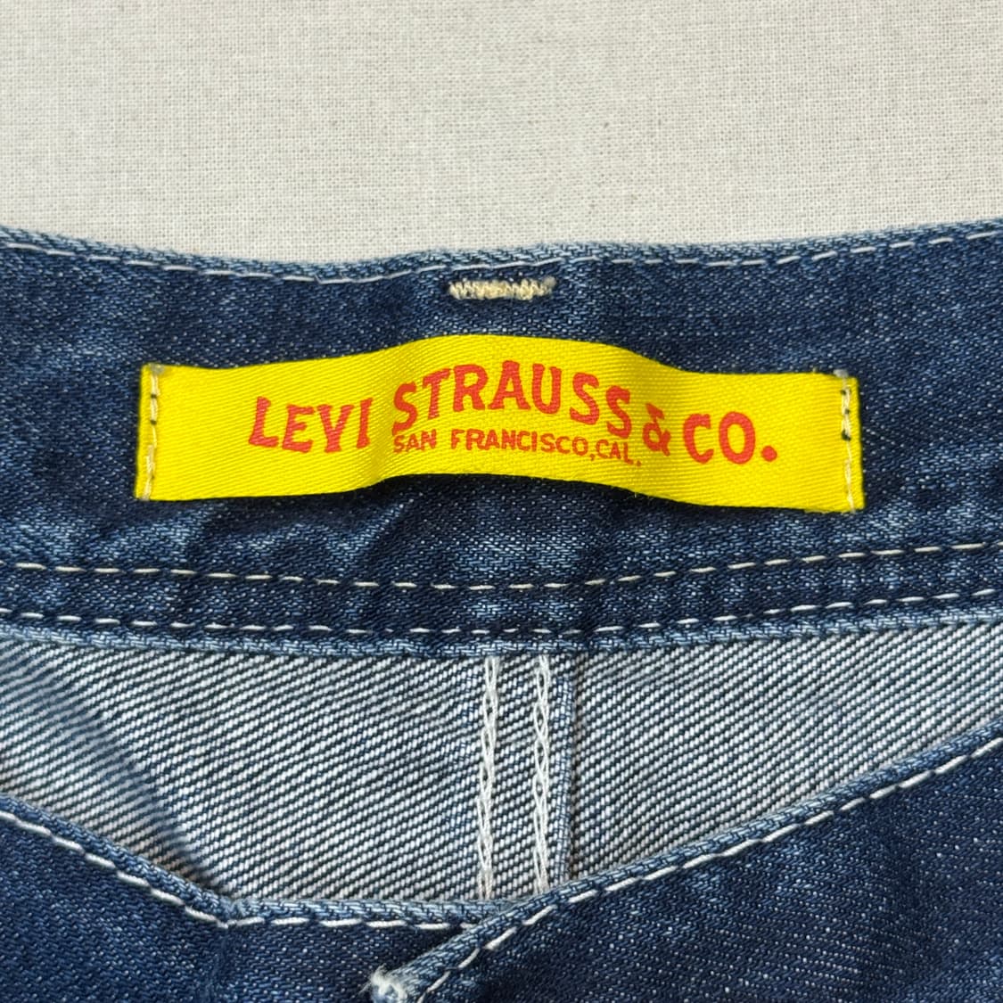 34inch) 리바이스 502 진청 스트레이트 핏 데님 청바지 상품이미지8