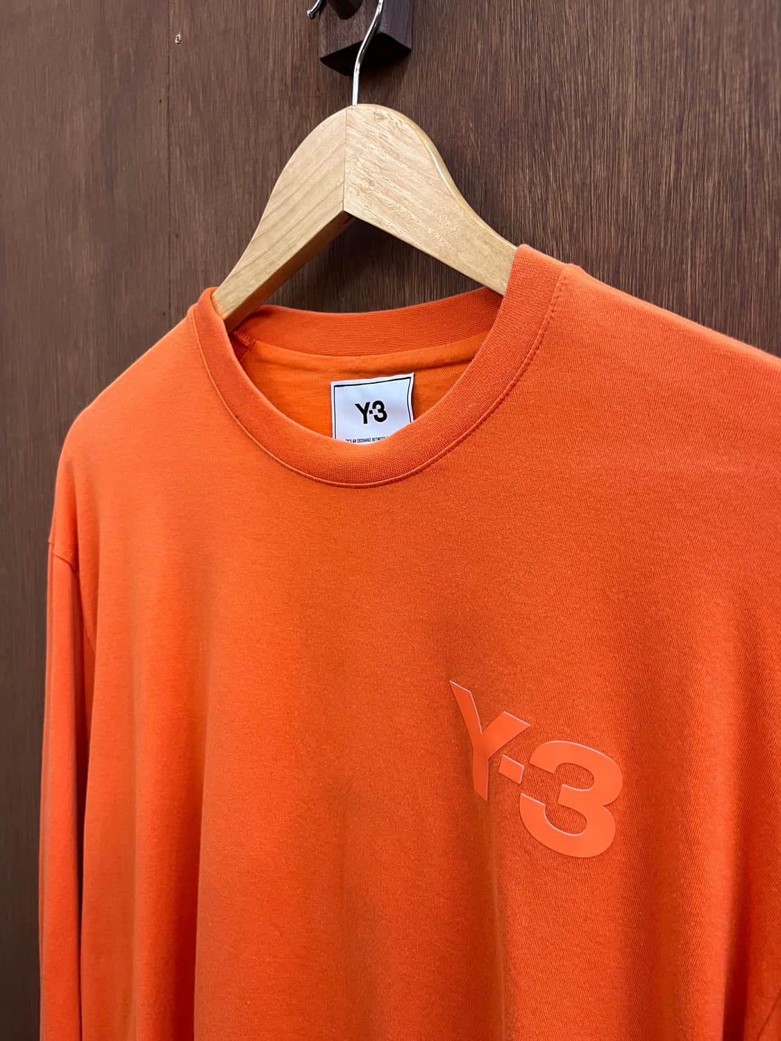 Y-3 로고 롱슬리브 오렌지 상품이미지1