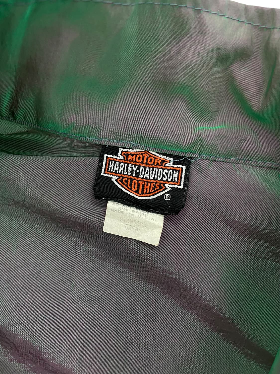 90's 할리데이비슨 하프집 윈드브레이커 풀오버 상품이미지7