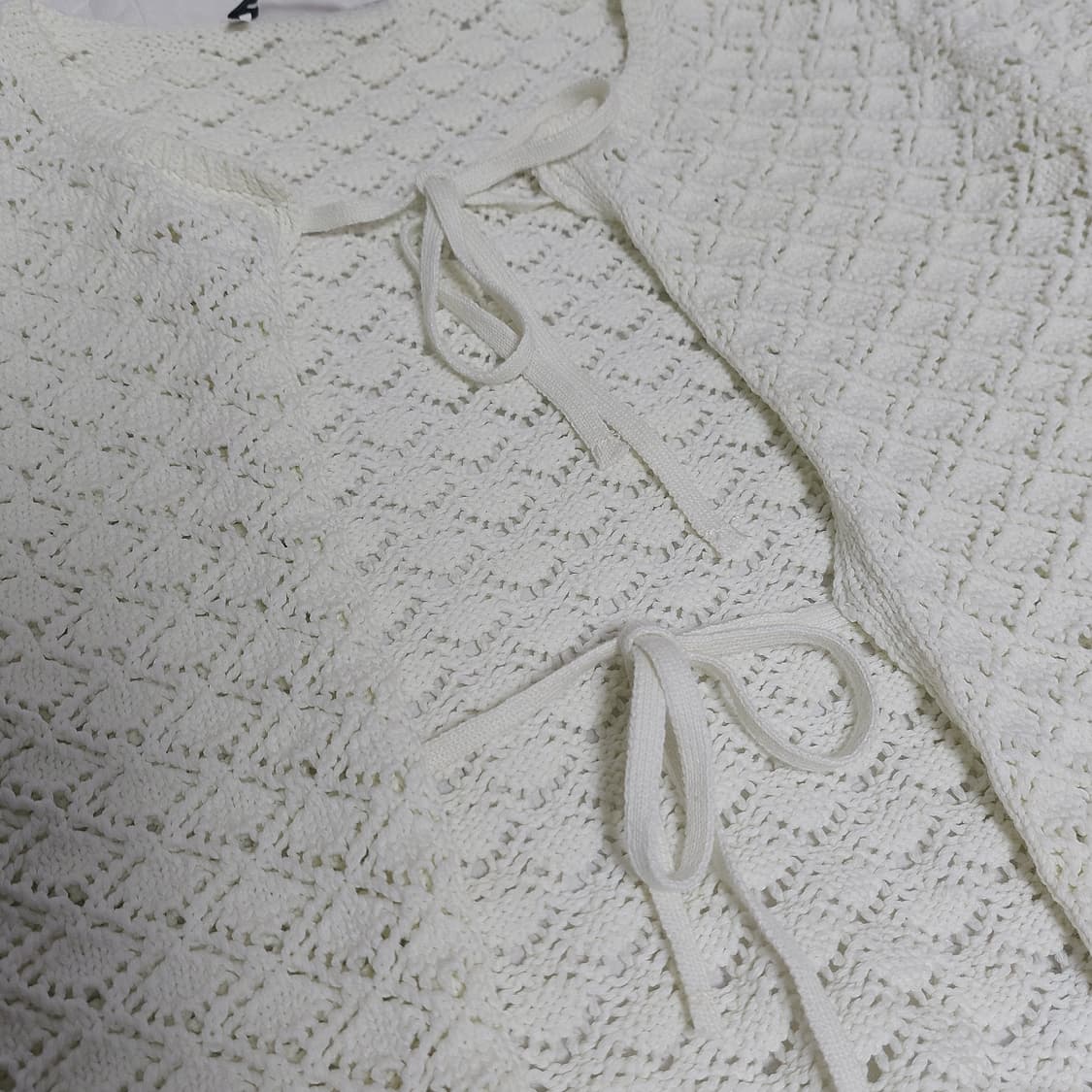 모리걸 ZARA 자라 크로셰 니트 레이어드 가디건 상품이미지4