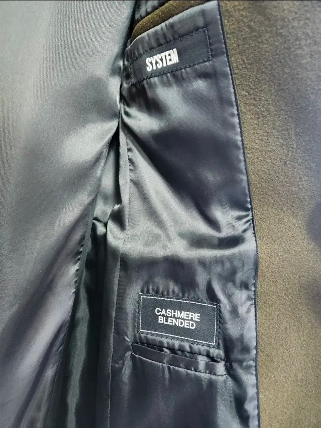 [시스템옴므] 울 캐시미어 싱글 쓰리버튼 코트 100 상품이미지5