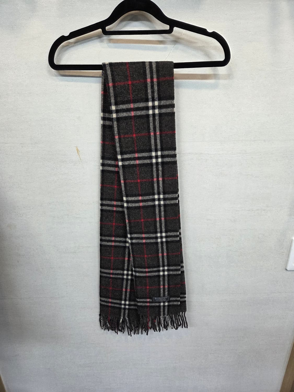버버리 울 체크 목도리 대략 152cm 상품이미지1