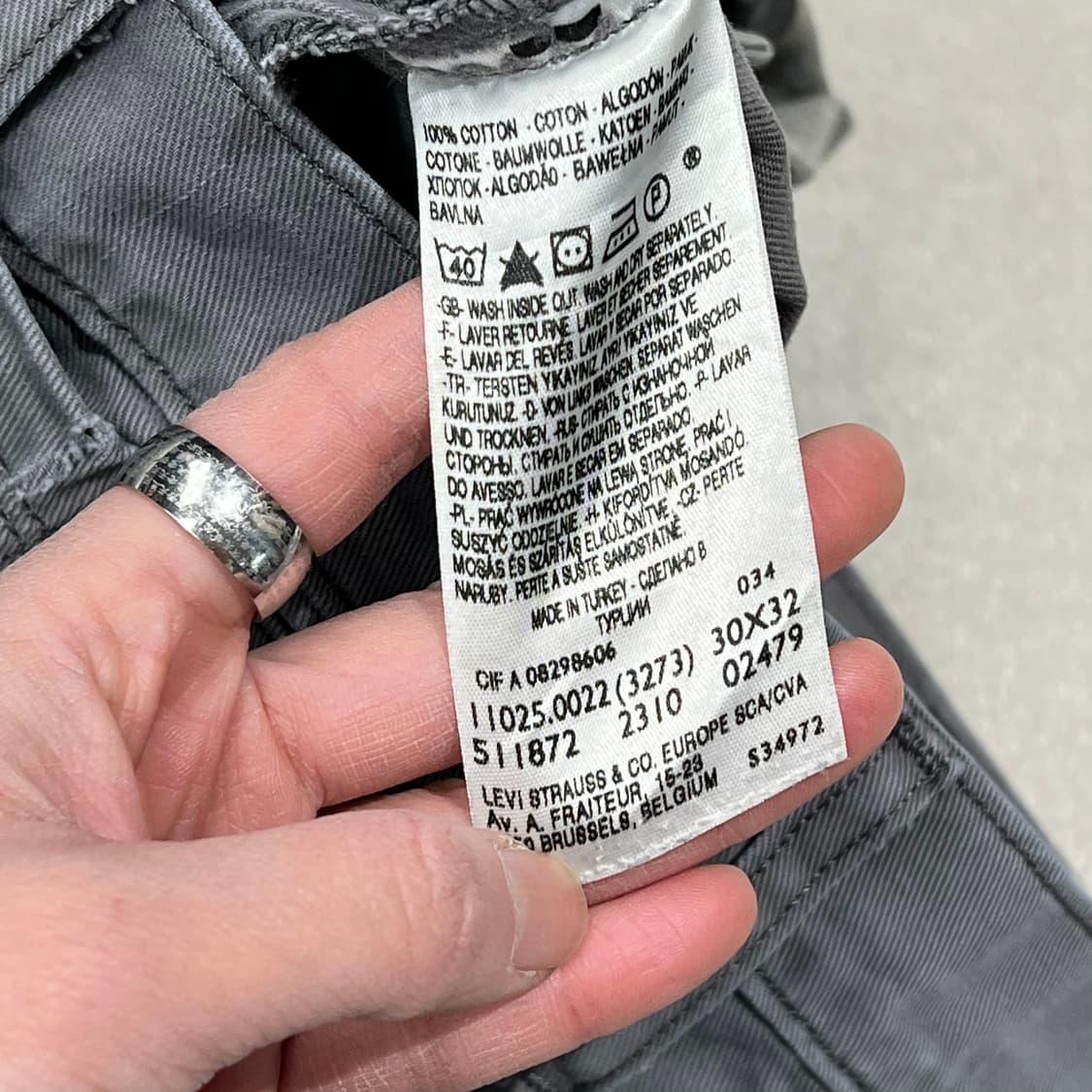 리바이스 엔지니어드 그레이팬츠 s08965 상품이미지8