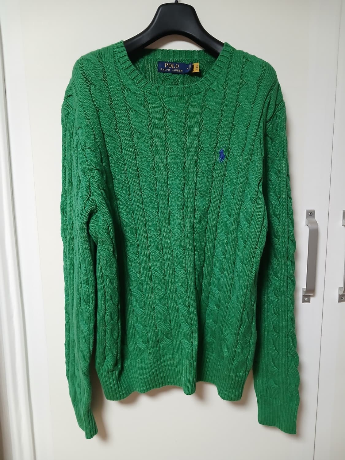 폴로 랄프로렌 케이블 스웨터 그린 m 상품이미지1