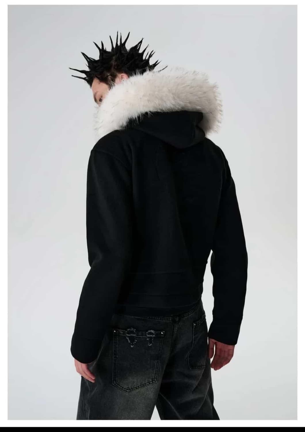 SAVAGEGROWTHWORLD 퍼 후드집업 새상품 상품이미지2