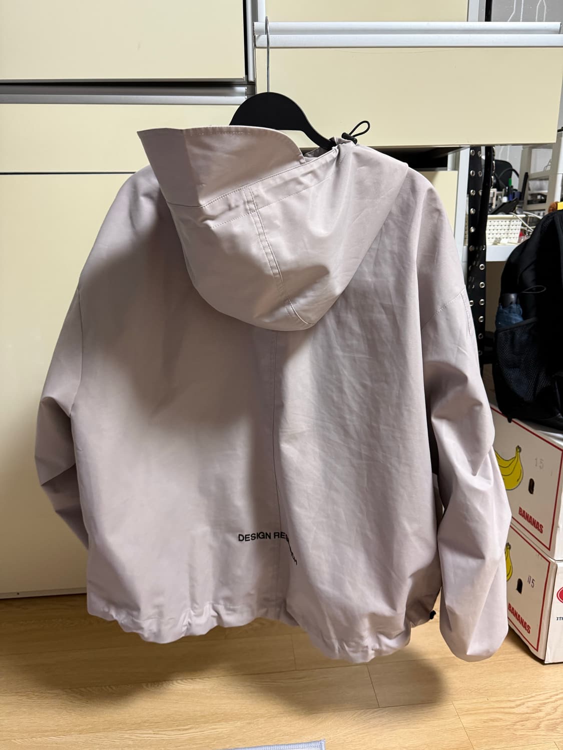 노매뉴얼 PENON WIND SHELL 웜 그레이 색상 L사이즈 상품이미지3