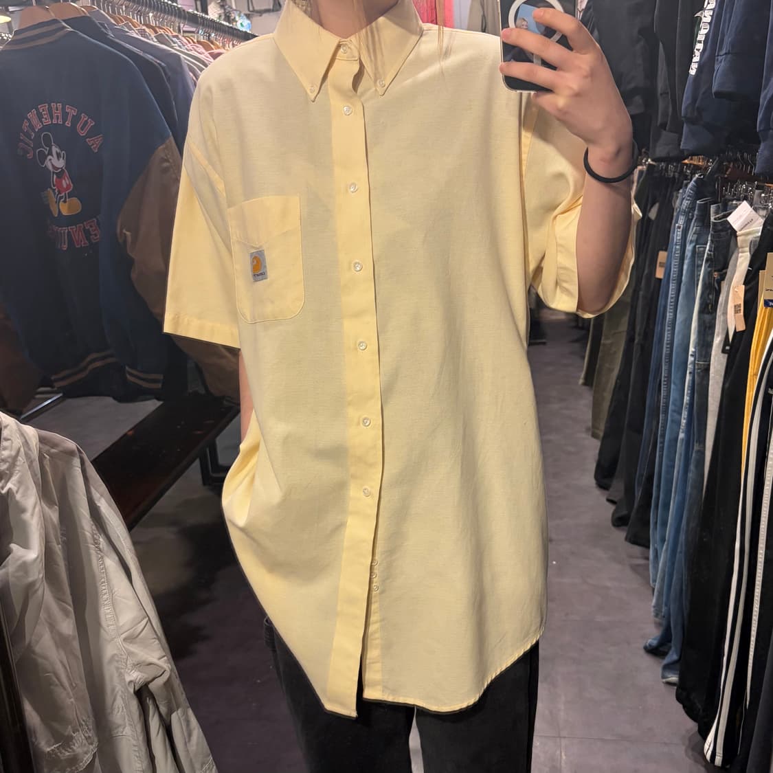 [IM] Carhartt 칼하트 반팔 셔츠 옐로우 상품이미지2