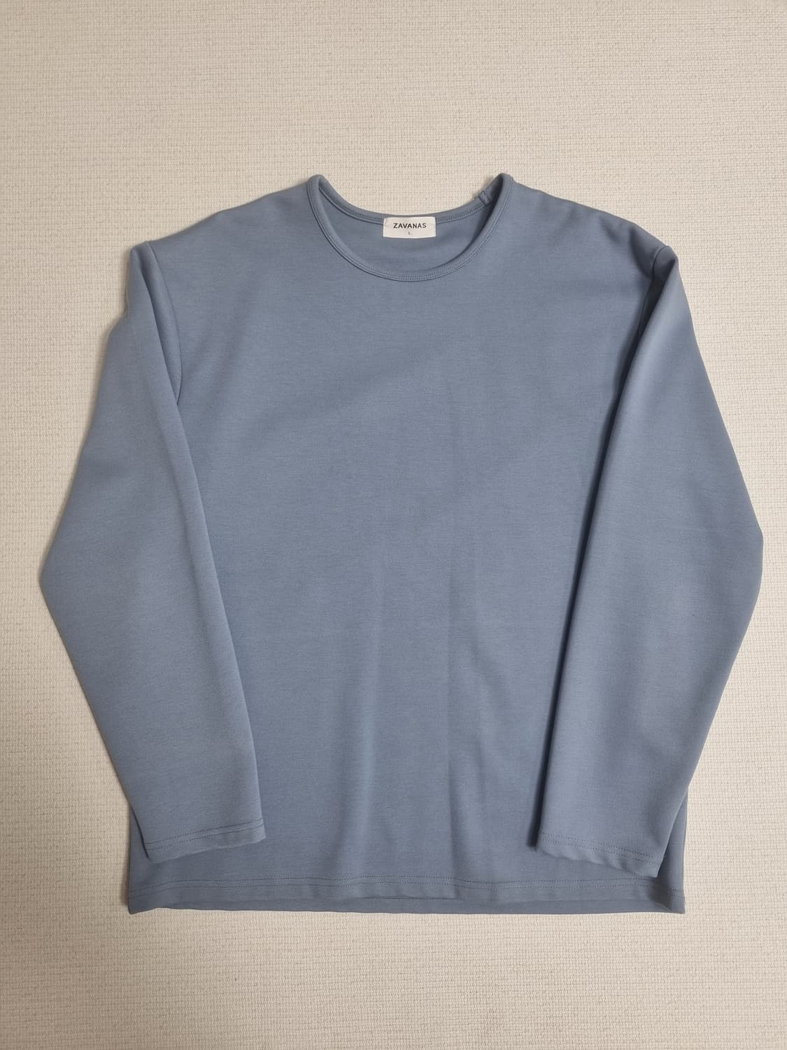 자바나스 ZAVANAS 하늘색 긴팔 티셔츠 L사이즈 상품이미지1